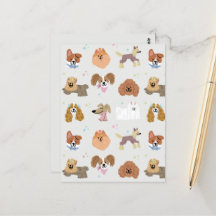 Chiens Animaux de compagnie Papier de papeterie po