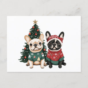 Carte Postale Chiens de Noël