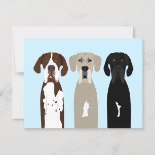 Carte Postale Chiens géants