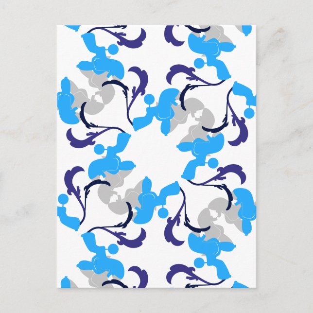 Carte Postale Chiens motifs (Devant)