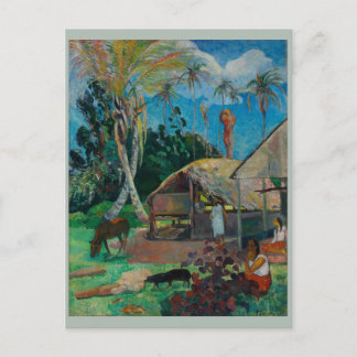 Carte Postale Chiens noirs Paul Gauguin