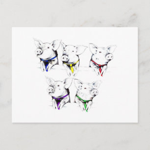 Carte Postale Chiens politiques (carte postale)