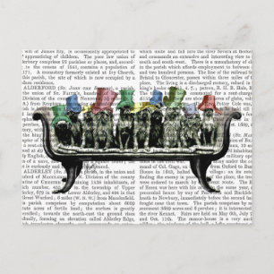 Carte Postale Chiens sur Sofa