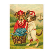 Carte postale Chiens Vintages