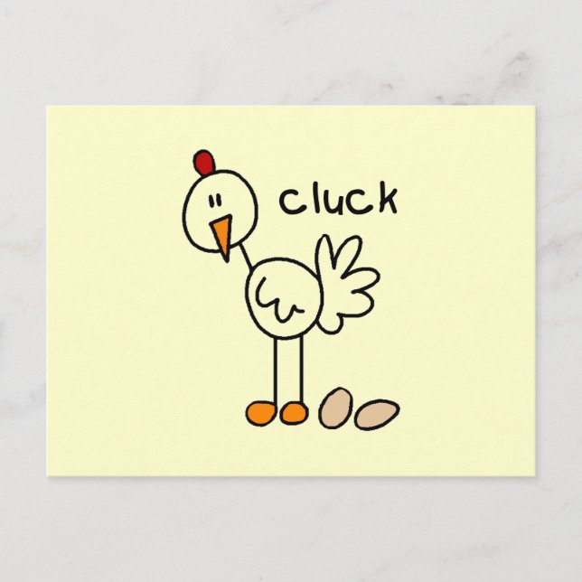 Carte Postale Chiffre T-shirts et cadeaux de bâton de poulet (Devant)