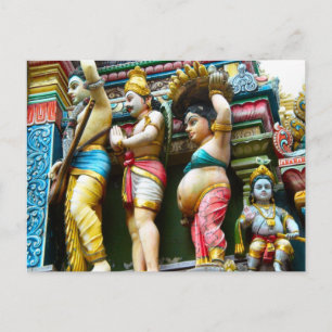 Carte Postale Chiffres du temple hindou