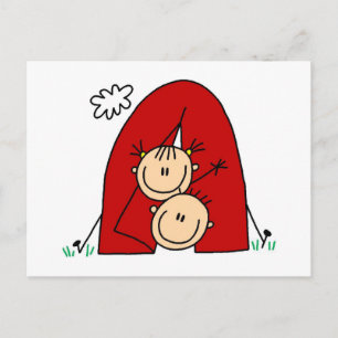 Carte Postale Chiffres en bâtons Tente T-shirts et cadeaux
