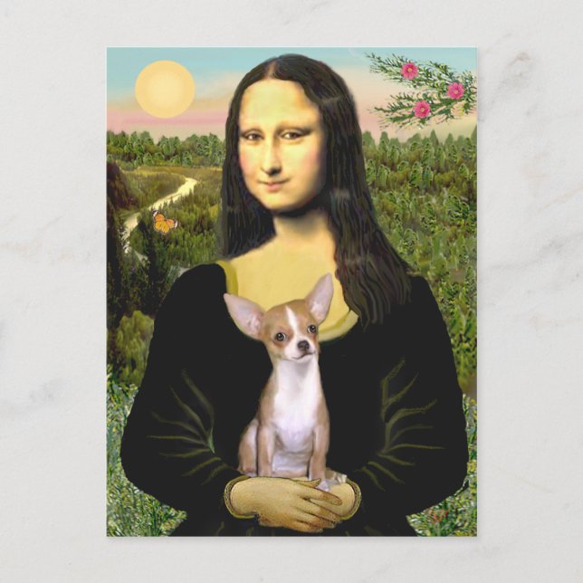 Carte Postale Chihuahua 1b - Mona Lisa (Devant)