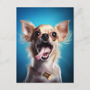 Carte Postale Chihuahua Action de traitement