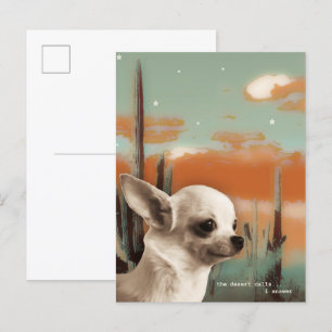 Carte Postale Chihuahua dans le désert