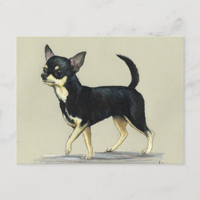Carte postale "Chihuahua" Dog Art (Devant)