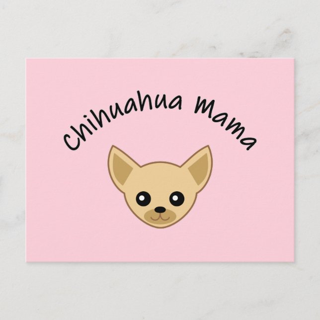 Carte postale Chihuahua maman (Devant)