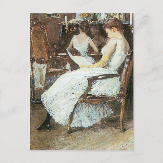 Carte Postale Childe Hassam - Mme Hassam et sa soeur (Devant)