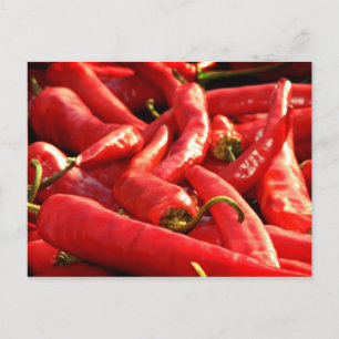 Carte Postale Chili chaud rouge