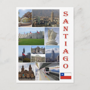 Carte Postale Chili - Santiago - Mosaic -