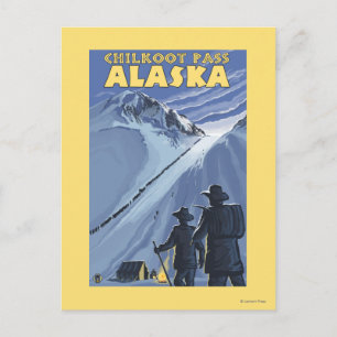 Carte Postale Chilkoot Pass, Alaska Gold Miners