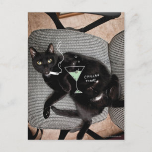 Carte Postale Chillax Cat