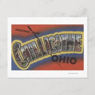 Carte Postale Chillicothe, Ohio - Scènes de grandes lettres