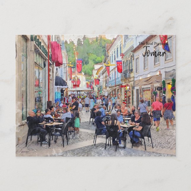 Carte Postale Chillin à Tomar, Portugal (Devant)