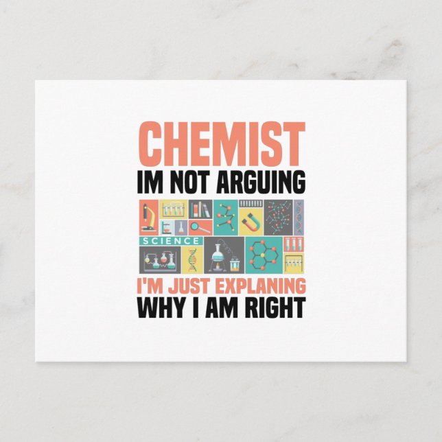 Carte Postale Chimie (Devant)