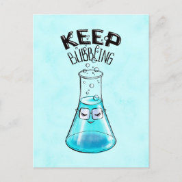 Carte Postale Chimie mignonne Drôle Nerdy Lab Caractère