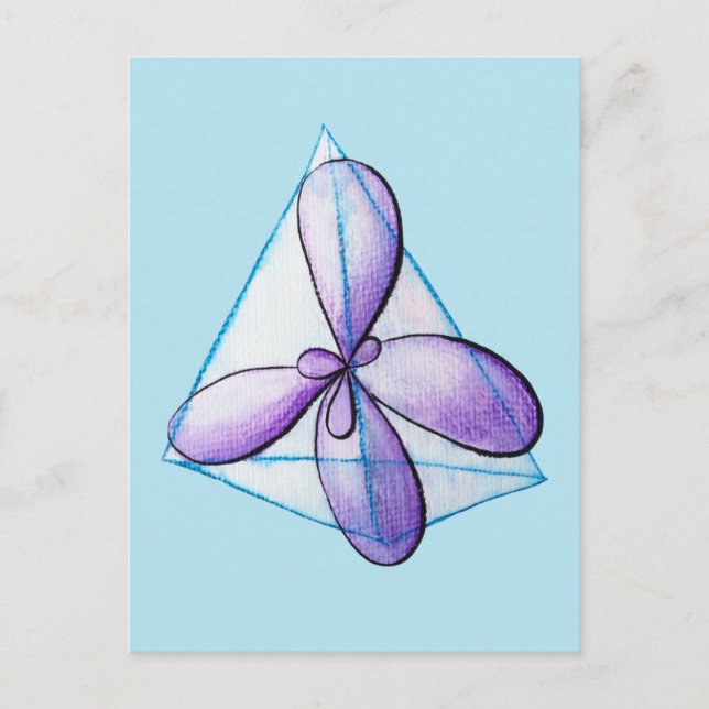 Carte Postale Chimie organique Molécule Orbitales atomiques Scie (Devant)