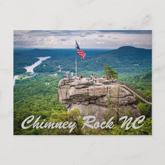 Carte Postale Chimney Rock NC (Devant)