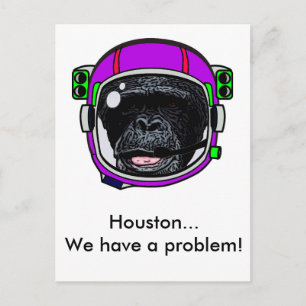 Carte Postale Chimpanzé de l'espace