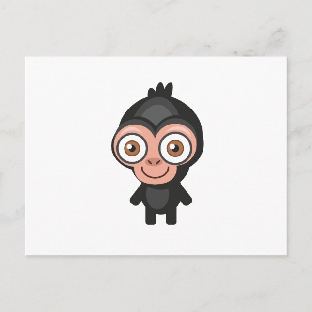 Carte Postale Chimpanzé - Mon parc de conservation (Devant)