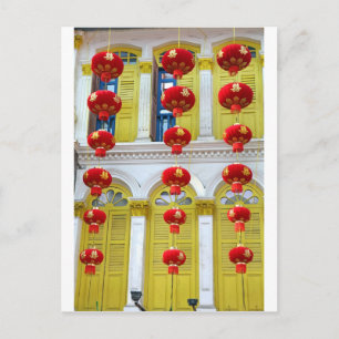 Carte Postale Chinatown architecture coloniale Singapour