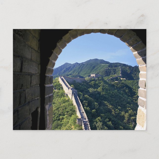 Carte Postale Chine, comté de Huairou, section Mutianyu de la (Devant)