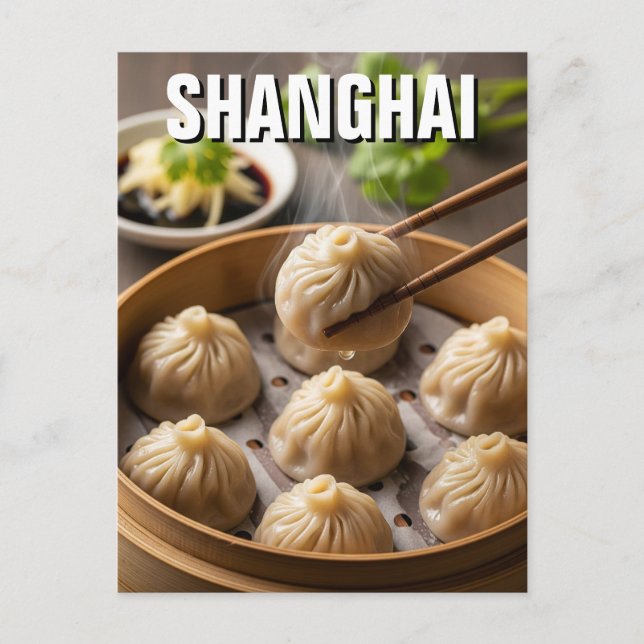 Carte Postale Chine Shanghai Xiaolongbao (Devant)