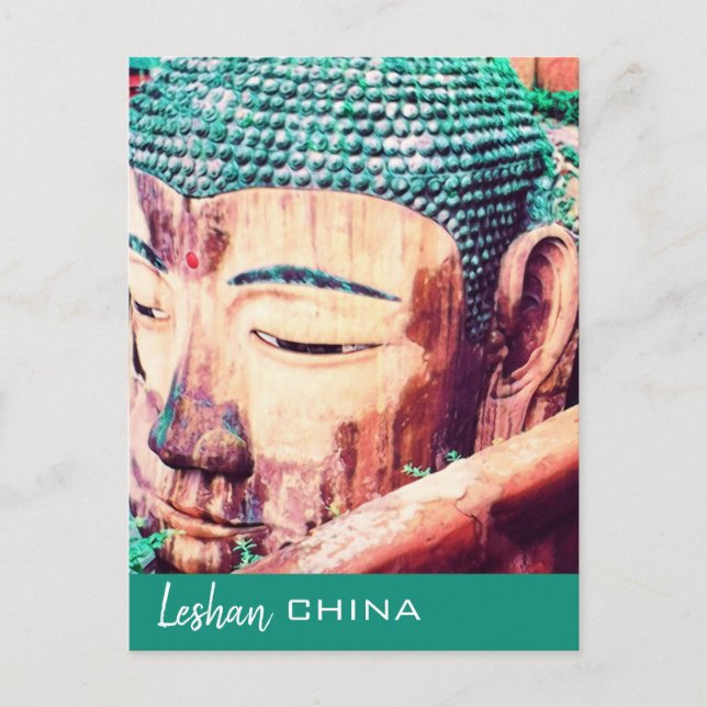 Carte Postale Chine Voyage Leshan Giant Bouddha (Devant)