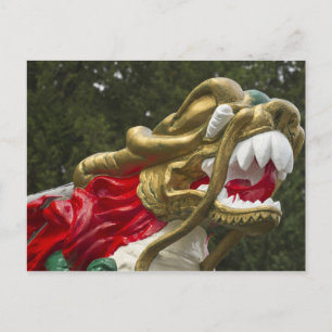 Carte Postale Chinese dragonboat figurehead, Stanley Park