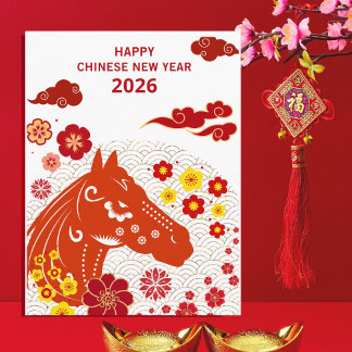 Carte Postale Chinese New year of the Horse 2026