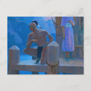 Carte Postale Chingachgook par Newell Convers Wyeth