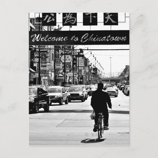 Carte postale chinoise de Chicago (Devant)