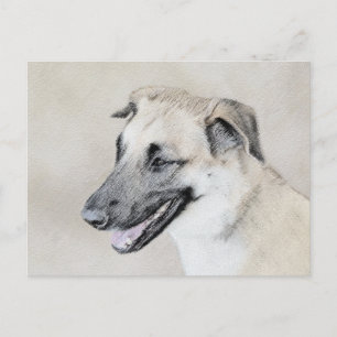 Carte Postale Chinook (oreilles d'hélicoptère) Peinture - Chien 