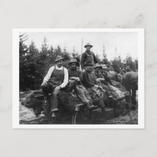 Carte Postale Chinook, WALogging CrewChinook, WA