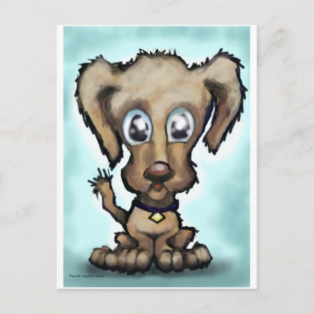 Carte Postale Chiot (Devant)