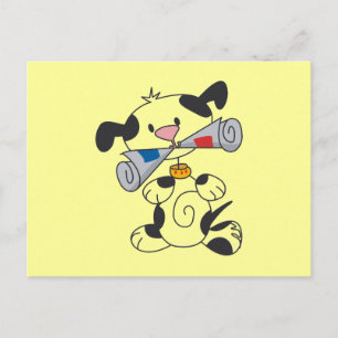 Carte Postale Chiot avec le T-shirts et les cadeaux de journal