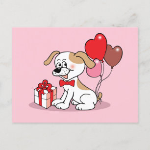 Carte Postale Chiot joyeux