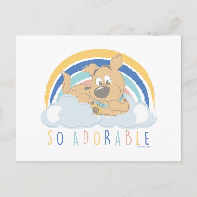 Carte Postale Chiot Scooby-Doo "tellement adorable" (Devant)