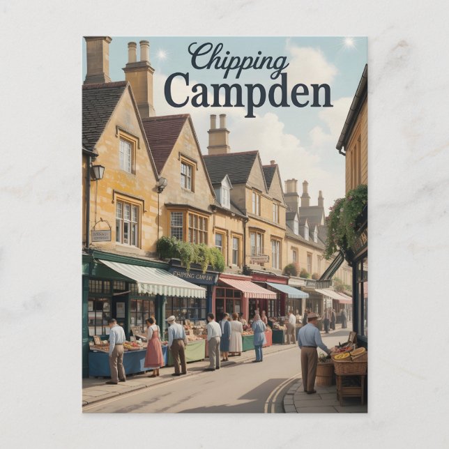 Carte Postale Chip Campden Vintage (Devant)