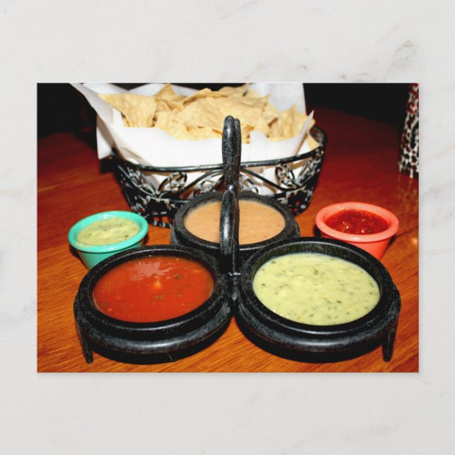 Carte Postale Chips et salsa (Devant)