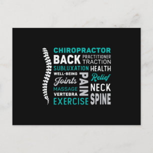 Carte Postale Chiropraticien Spine Chiro Médecine Chiropratique