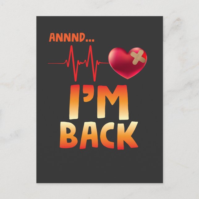 Carte Postale Chirurgie de dérivation des maladies cardiaques (Devant)