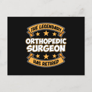 Carte Postale Chirurgie de retraite pour chirurgien orthopédique