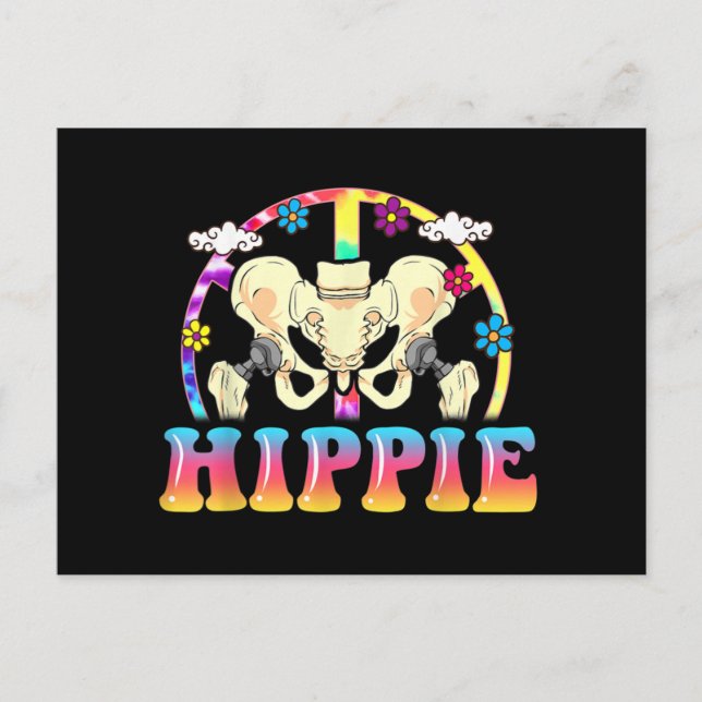 Carte Postale Chirurgie mixte de remplacement de hanche hippie a (Devant)