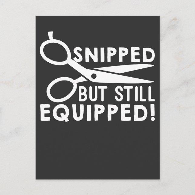 Carte Postale Chirurgie Vasectomique Coupée Mais Toujours Équipé (Devant)